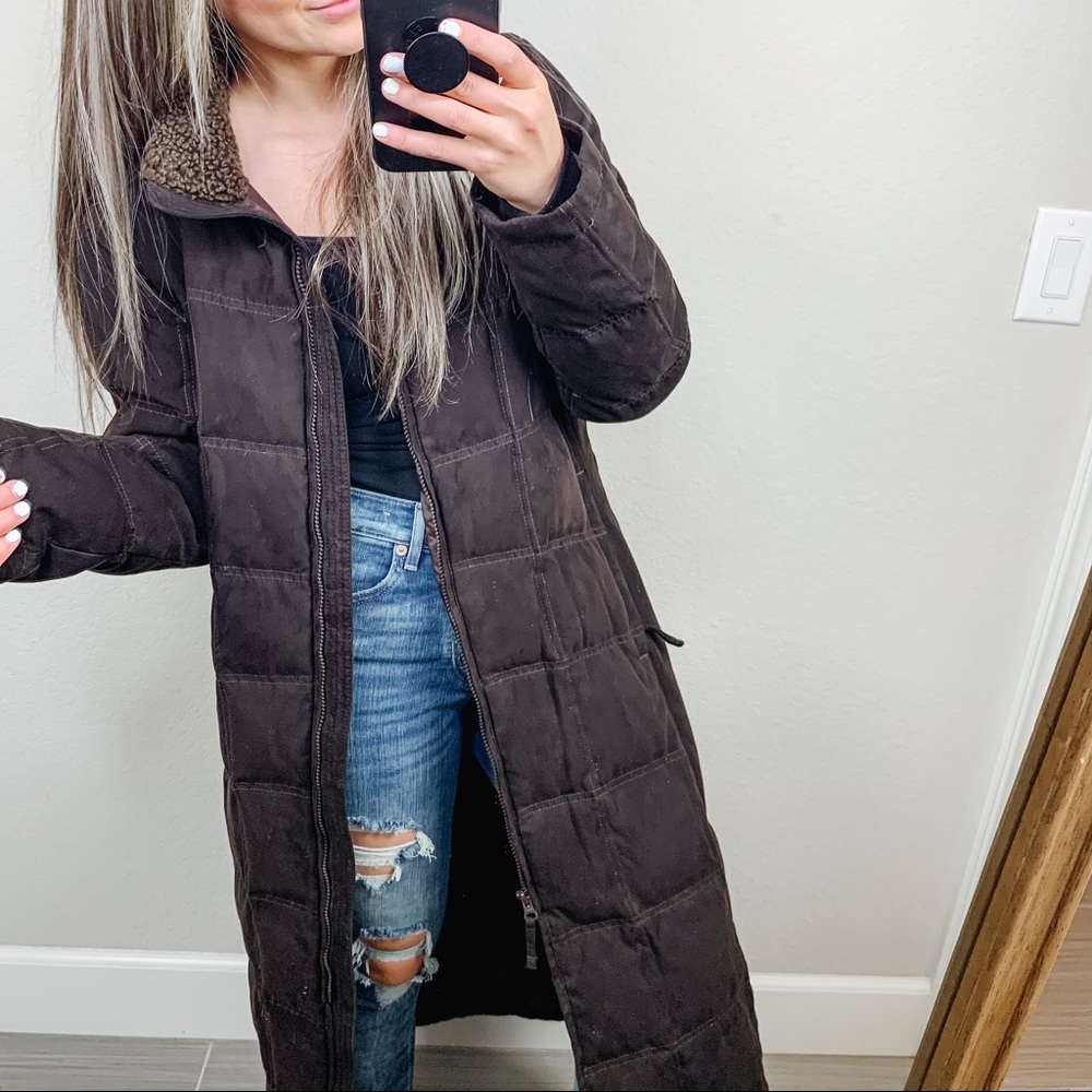 L.L. Bean Brown Puffer Coat